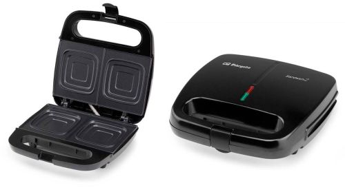Sandwichera Orbegozo Antiadherente 700W Negra SW4910
