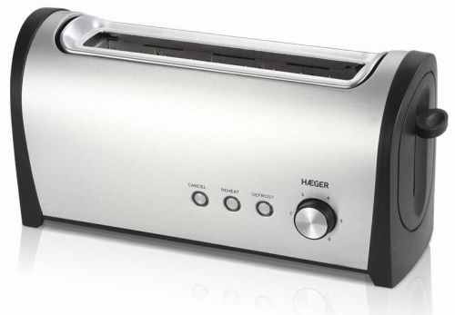 Tostador HAEGER 1 Ranura 1000 W Inox TO100009A