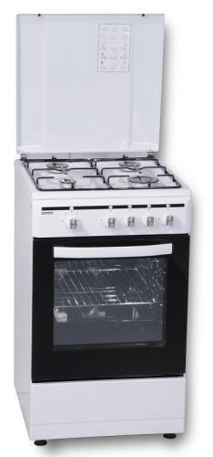 Cocina ROMMER 4 Fuegos Butano Horno 50L Blanca VCH455