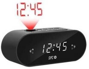 Radio Reloj Despertador SPC Frodi Max Proyector Doble Alarma Radio FM 4586N