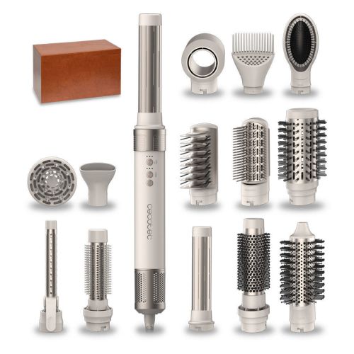 Moldeador Multifunción Bamba CeramicCare 14in1 AirGlam Champagne CECOTEC