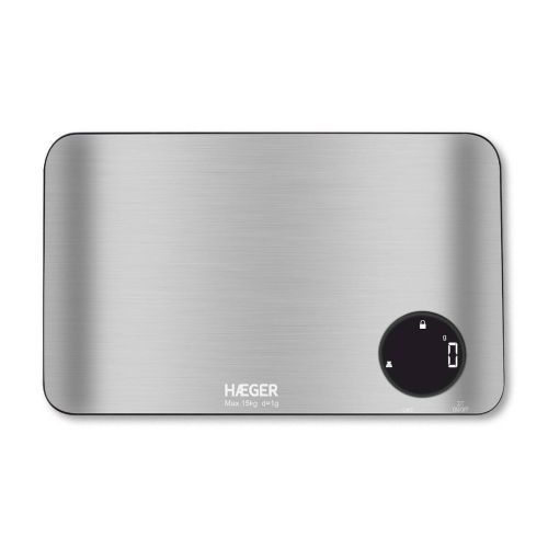 Balanza de Cocina Digital Acero Inoxidable 15 KG HAEGER KSDIG012A