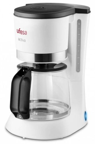 Cafetera de Goteo Ufesa 800W 10-12 Tazas Blanca CG7123