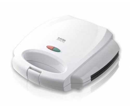 Sandwichera Grill Panini Haeger Zammy 2 Cavidades 750W Blanca SM75G004A