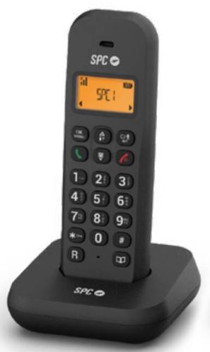 Teléfono Inalámbrico SPC Keops Negro Identificador Llamadas Agenda 50 Números 7334N