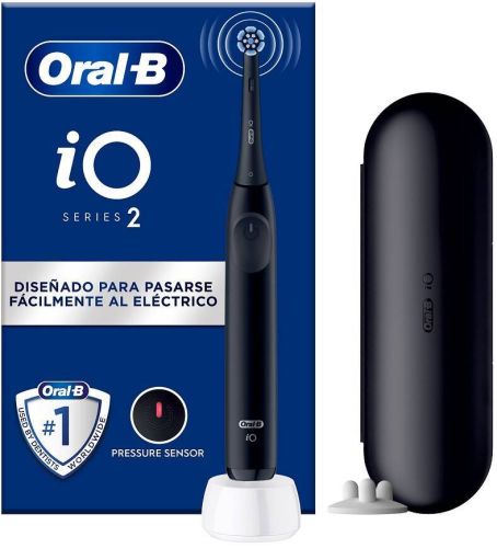 Cepillo Eléctrico Braun IO2 Negro con Funda Viaje IO2NEGRO