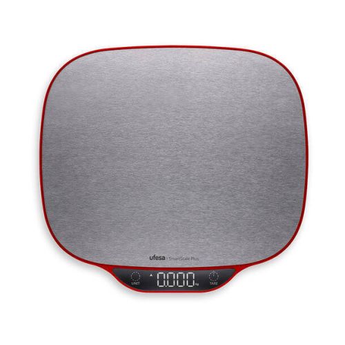 Balanza Cocina Digital Ufesa SmartScale Plus Inox, Tara, LCD SMARTSCALEPLUS