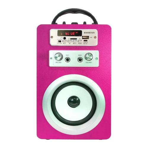 Altavoz Bluetooth Karaoke INFINITON K8 Rosa 091211