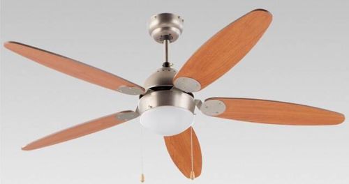 Ventilador de techo FM VT-130 132 cm 5 aspas madera con luz VT-130