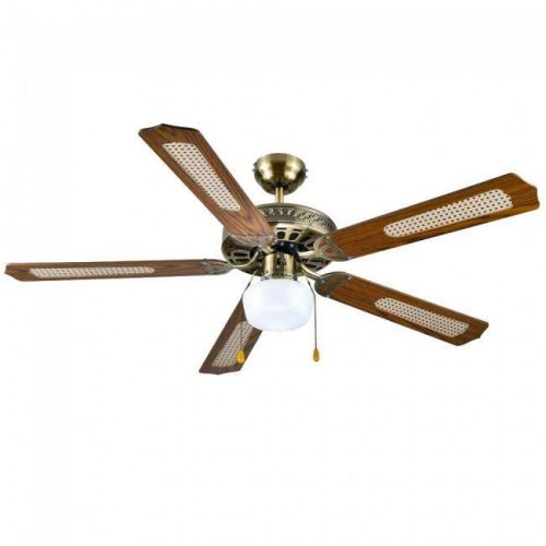Ventilador de techo FM 132 cm 5 aspas madera con luz VTCLASSIC130