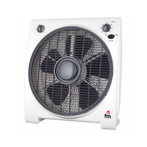 Ventilador FM Box Fan 30 cm Temporizador 45W 4 Velocidades BF4
