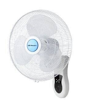 Ventilador Pared Orbegozo 40 cm Oscilante Mando Temporizador WF0242