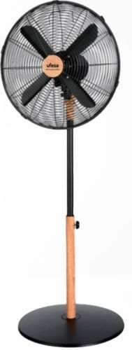 Ventilador de Pie UFESA 40 cm 50W Madera Negro 84105859