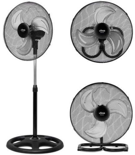 Ventilador pie UFESA Ottawa 3 en 1, 70W, 45cm, 3 velocidades OTTAWA3EN1