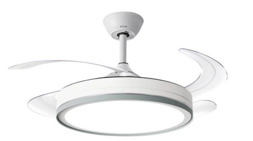 Ventilador de Techo HTW 4 Aspas Retráctiles con Luz LED y Mando HTWVT33RET2