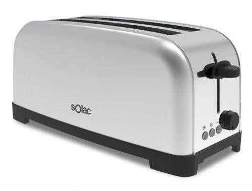 Tostador Solac 2 Ranuras Largas Inox 1400W TL5419