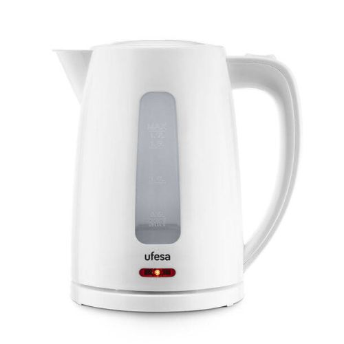 Hervidor Agua Ufesa 1.7L 2200W Blanco Apagado Automático EYRE