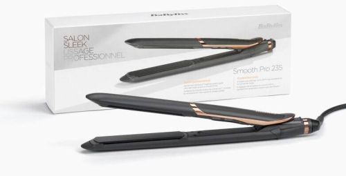 Plancha de Pelo Babyliss Smooth Pro 235 Nanoceramic Iónica 24x120mm ST394E