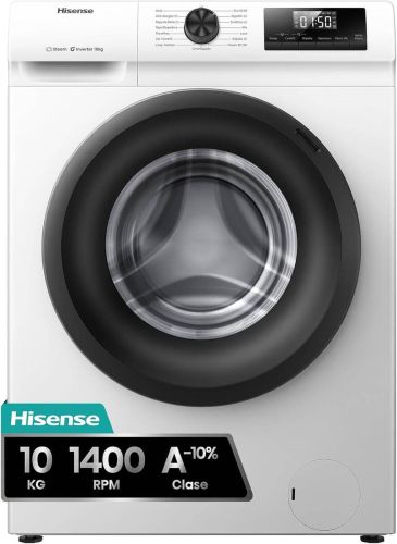 Lavadora HISENSE 10 kg 1400 rpm A+++ Inverter WF1Q1041BW