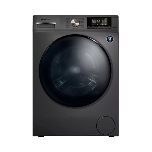 Lavadora 9kg 1400rpm Clase A Inverter con Vapor Dark Inox INFINITON WMS94ADX
