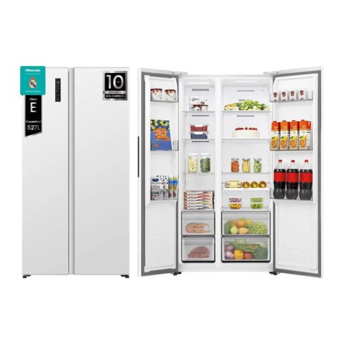 Frigorífico Side by Side Hisense Total No Frost Blanco Clase E RS3P538NEWE