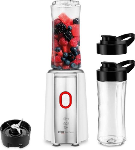 Batidora de Vaso Potente 1200W con Jarra de Cristal UFESA NUTRIFUSION