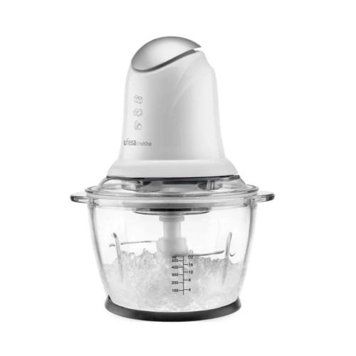 Picadora Ufesa 500W 1,2L Jarra Cristal Doble Cuchilla Inox Freshchop PC3550