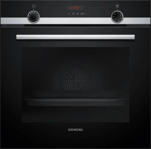 Horno Multifunción Siemens Pirolítico 71L A+ Negro/Inox Raíles 1 Nivel HB574AER4