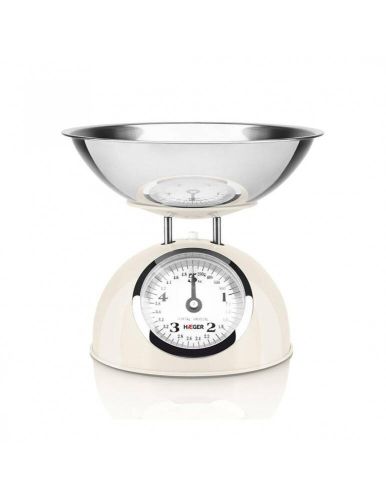 Balanza de Cocina Digital HAEGER Pastel Cream 5Kg / 1g Función Tara KSCME009A