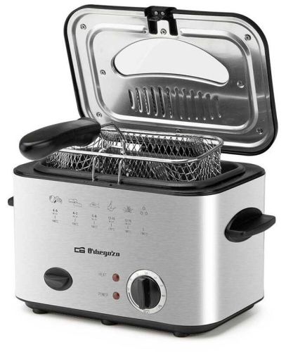 Freidora de Aceite Orbegozo 1.2L 1200W Termostato Regulable Ventana FDR13