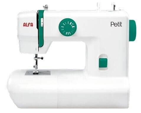 Máquina de Coser Compacta con 9 Puntadas Alfa Petit PETITALFA