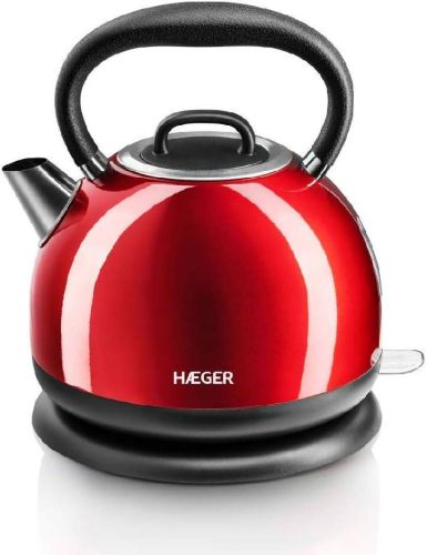 Hervidor Eléctrico INOX Sin Cables Rojo HAEGER RED CHERRY EK22R021A