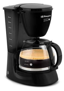 Cafetera de Goteo 12 Tazas Negra ORBEGOZO CG4060
