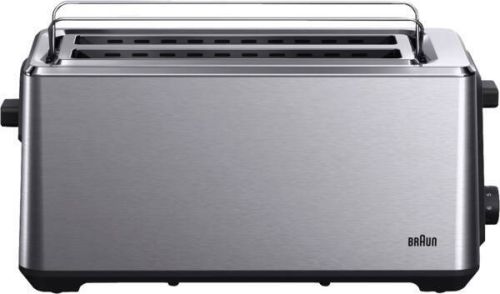 Tostador Inox con Ranuras Largas Negro Calentador Panecillos HT5220BK