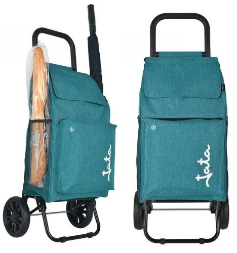 Carro de Compra 2 Ruedas Acero 40L JATA HCAR2563