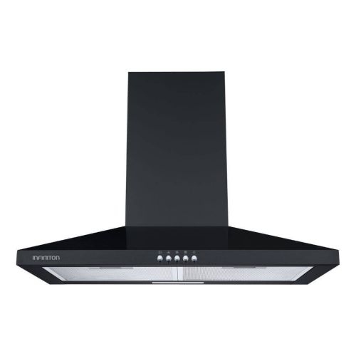 Campana Decorativa Piramidal 60 cm Negra INFINITON CMPP64NBH