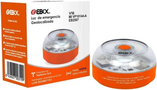 Baliza de Emergencia V16 Homologada con Geolocalización EBOX - V16LOT-EB2507