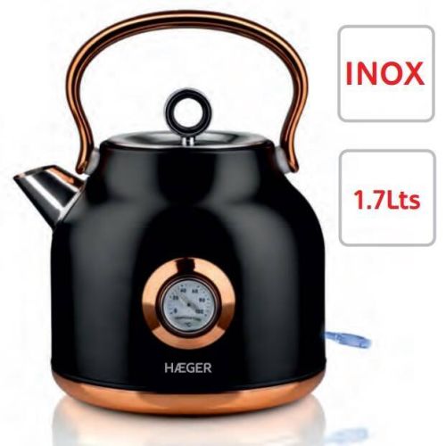 Hervidor Eléctrico 1,7 L 2200W Diseño Art Deco HAEGER EK22B024A