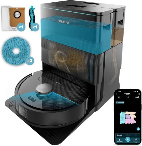 Robot Aspirador Láser con Autovaciado y Fregado CONGA X50 CECOTEC A01_EU01_114480