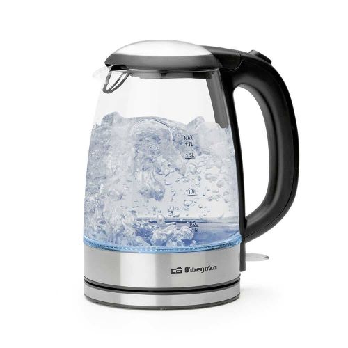 Hervidor de Agua de Cristal 1,7 L con Base 360° ORBEGOZO KT6045