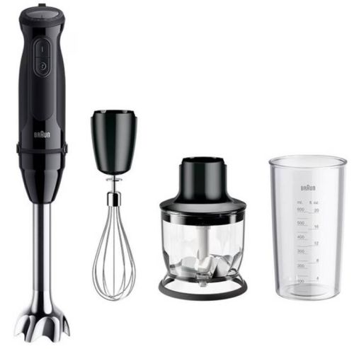 Batidora de Mano BRAUN MQ50202MBK 1000W con 21 Velocidades y Accesorios