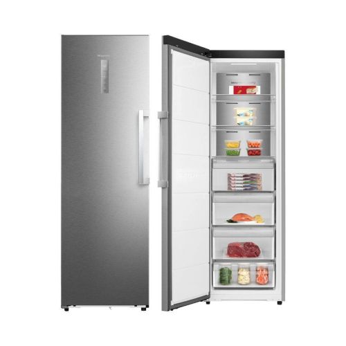 Congelador Vertical HISENSE FT3K310SAIE1 No Frost 312L Inox Display Exterior