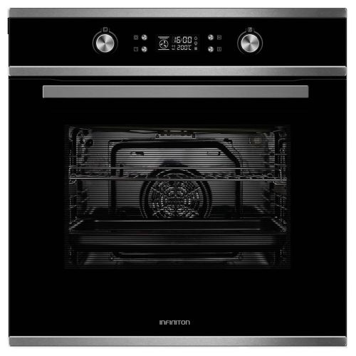 Horno Multifunción Infiniton PI659AT Pirolítico 70L Cristal Negro 3200W