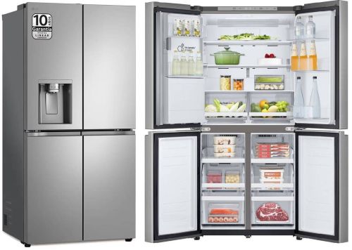 Frigorífico Americano 4 Puertas Inox con Dispensador LG GML860PYFE