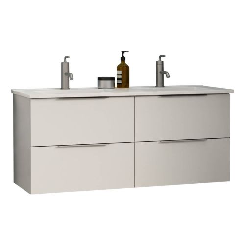 Mueble de Baño 120 cm con Lavabo en color Blanco Brillo ALASKA