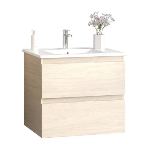 Mueble de Baño 60 cm con Lavabo en color Roble Malmo MAYA