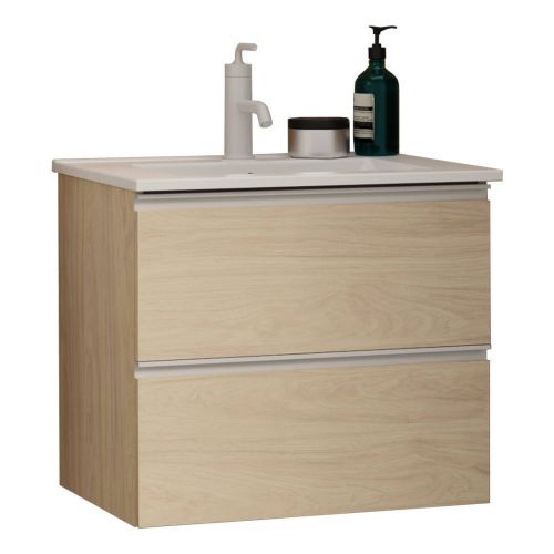 Mueble de Baño 60 cm con Lavabo en color Roble Malmo WABI