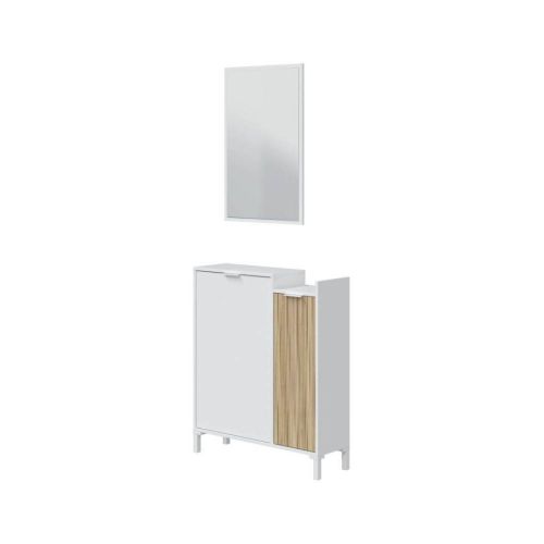 Recibidor con Espejo en Blanco Artik/ Natur ETHNA 0E6748A