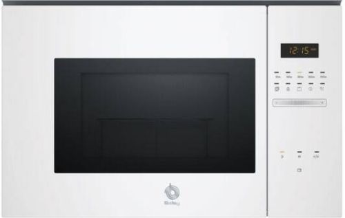 Microondas Encastrable con Grill 38 cm 25 L Cristal Blanco BALAY 3CG5175B2