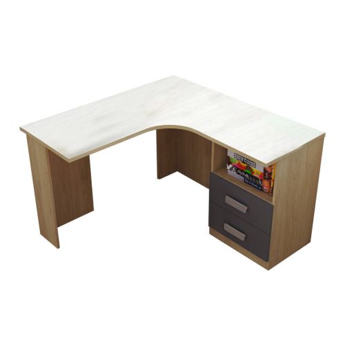 Mesa de Estudio de Rincón con Cajones en Puccini y Grafito DONALD
